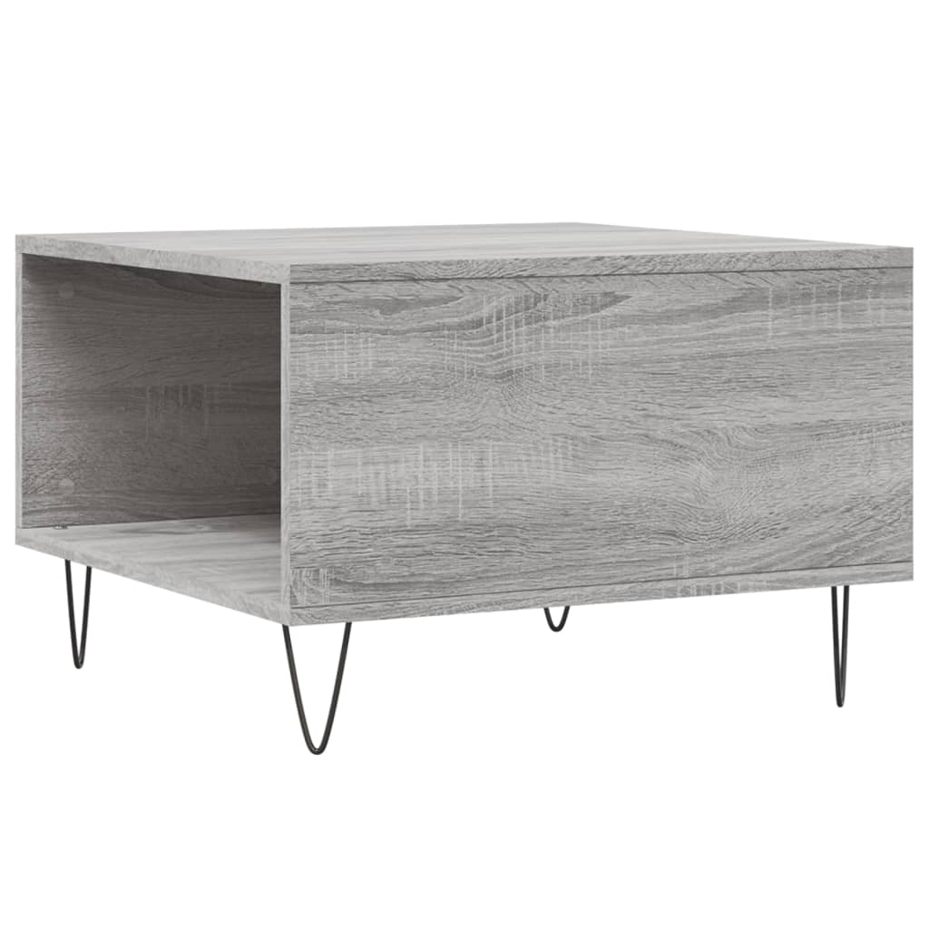 Coffee Table Grey Sonoma 55x55x36.5 cm Engineered Wood