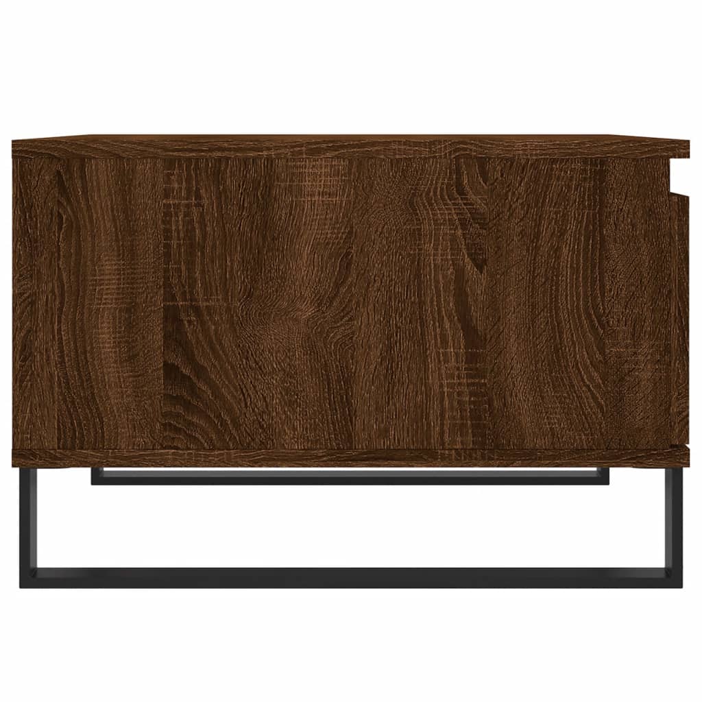Coffee Table Brown Oak 55x55x36.5 cm Engineered Wood