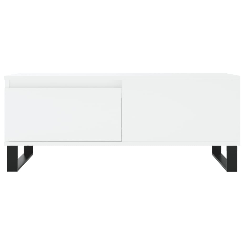 Coffee Table White 90x50x36.5 cm Engineered Wood