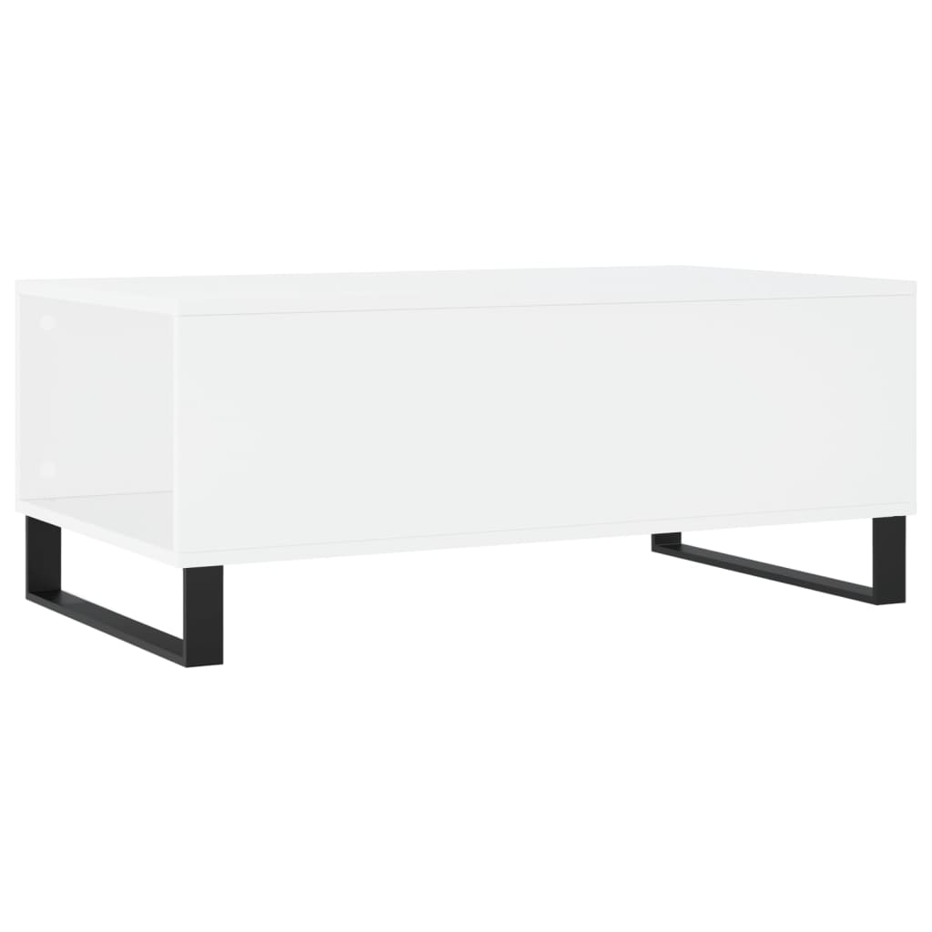 Coffee Table White 90x50x36.5 cm Engineered Wood