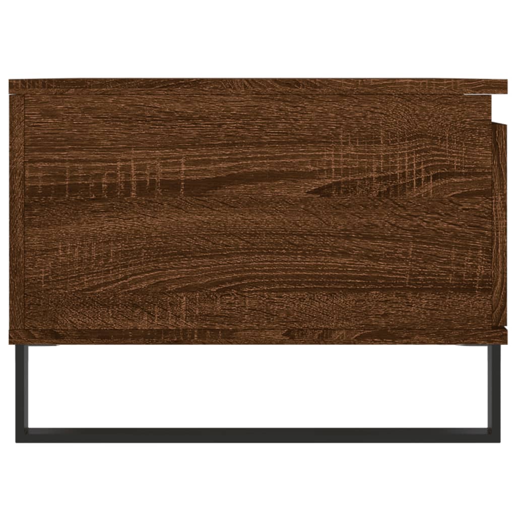 Coffee Table Brown Oak 90x50x36.5 cm Engineered Wood