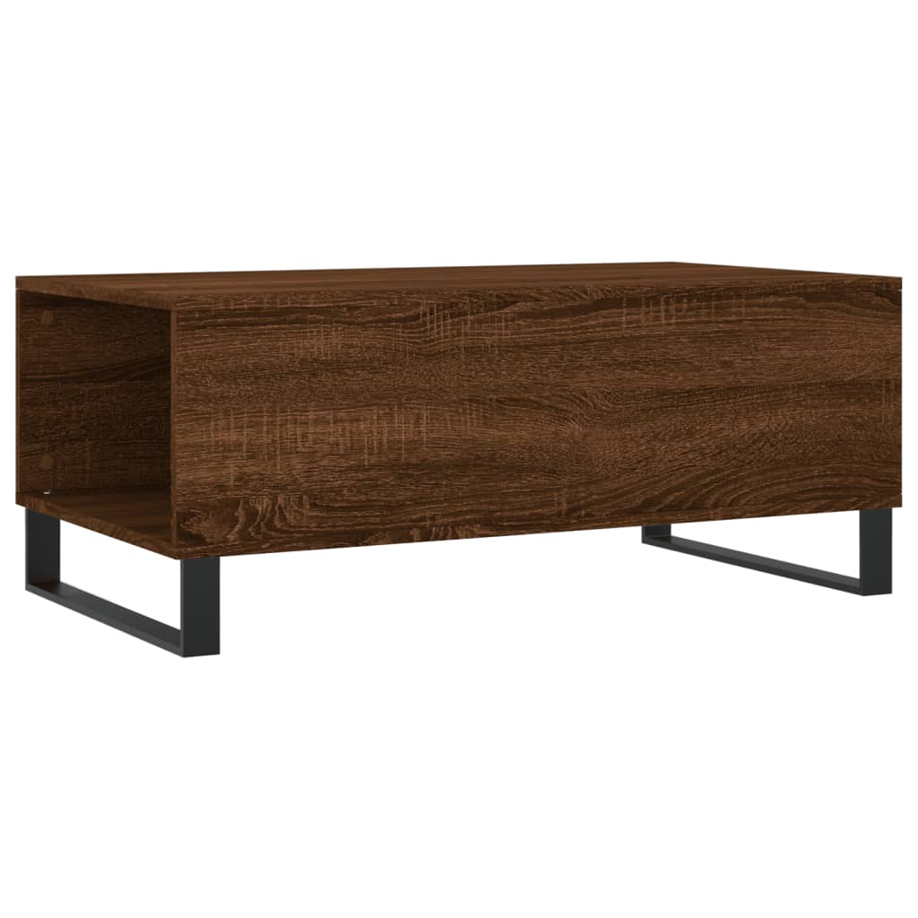 Coffee Table Brown Oak 90x50x36.5 cm Engineered Wood