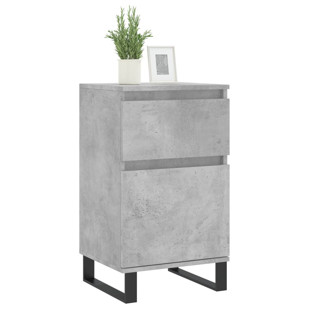 Sideboards 2 pcs Concrete Grey 40x35x70 cm Engineered Wood
