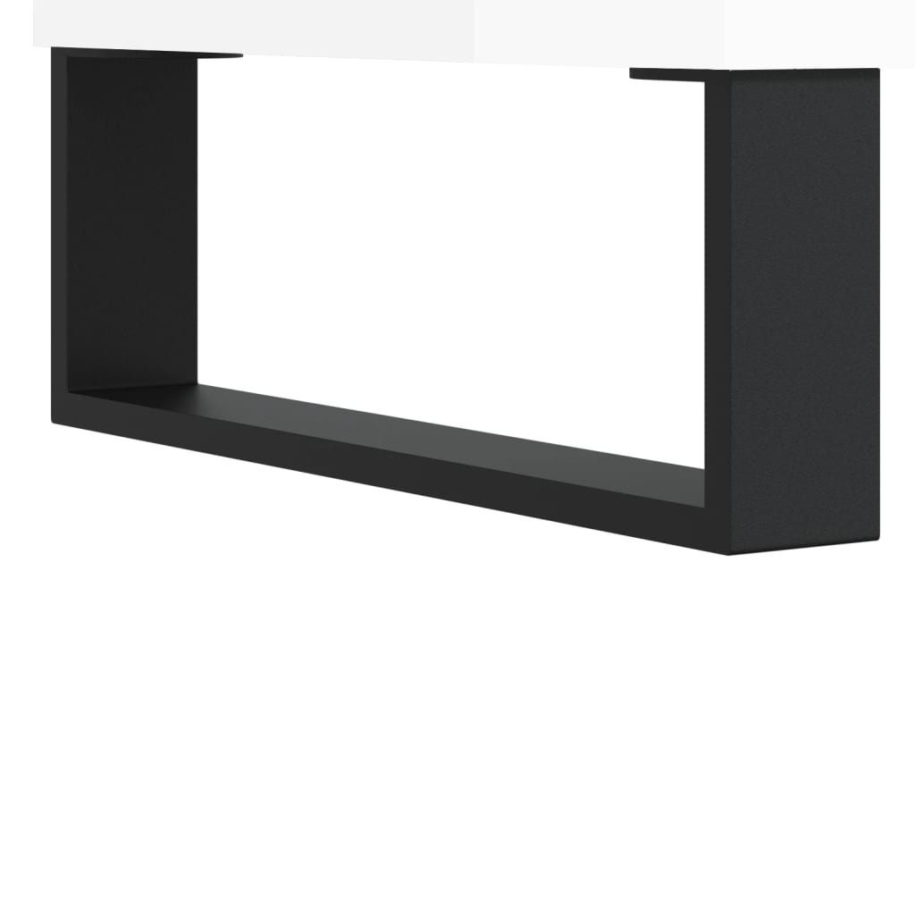 Sideboard High Gloss White 60x35x70 cm Engineered Wood