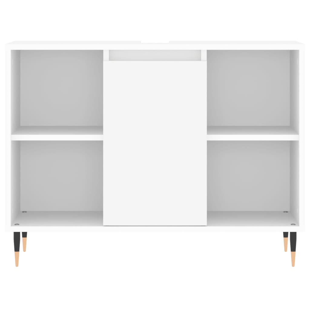 Bathroom Cabinet White 80x33x60 cm Engineered Wood