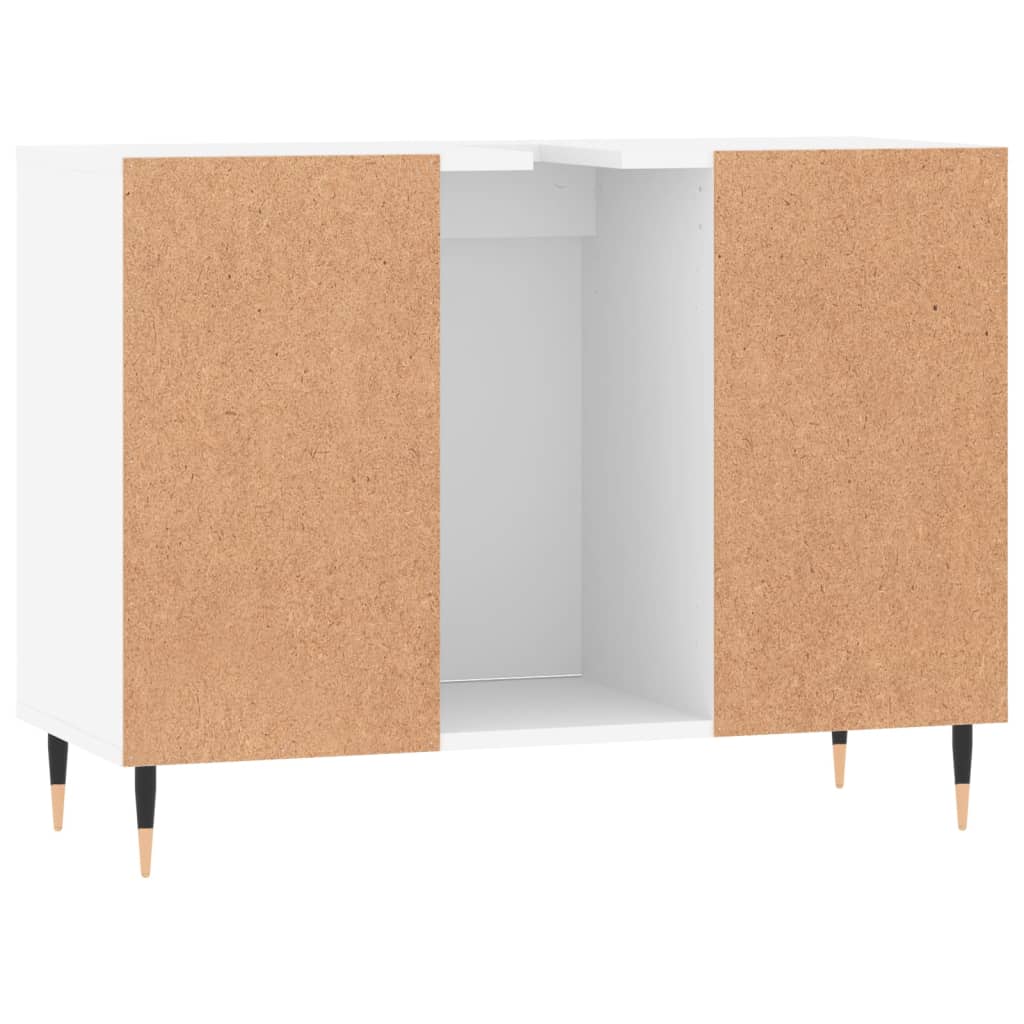 Bathroom Cabinet White 80x33x60 cm Engineered Wood