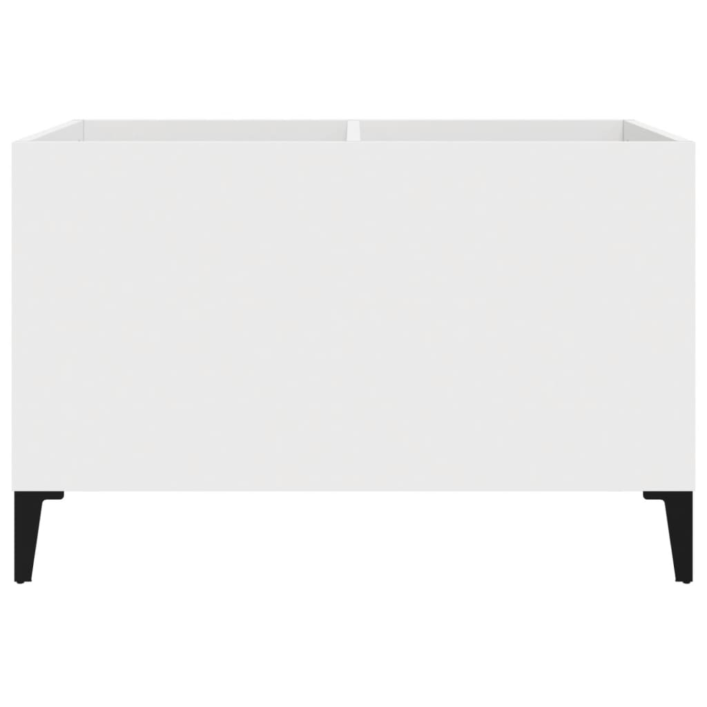 Record Cabinet White 74.5x38x48 cm Engineered Wood