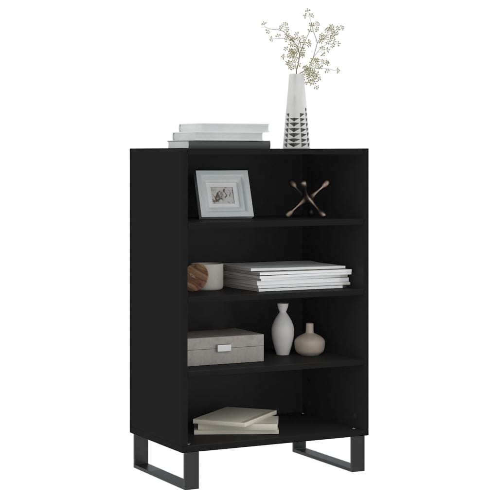 Highboard Black 57x35x90 cm Engineered Wood