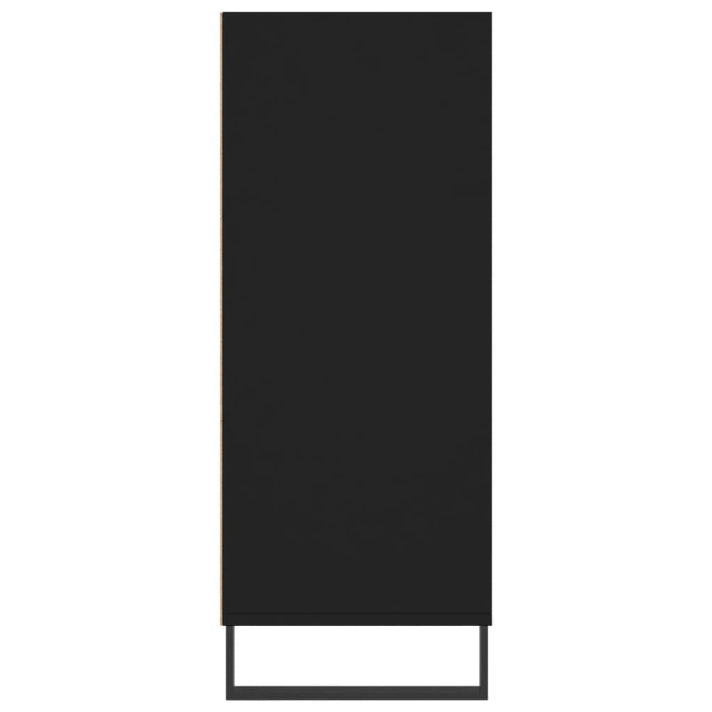 Highboard Black 57x35x90 cm Engineered Wood