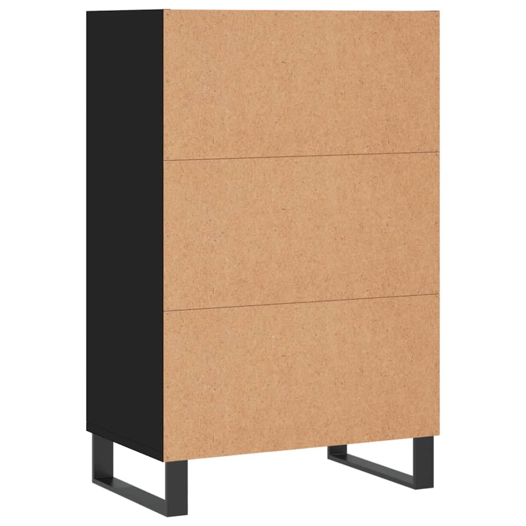 Highboard Black 57x35x90 cm Engineered Wood
