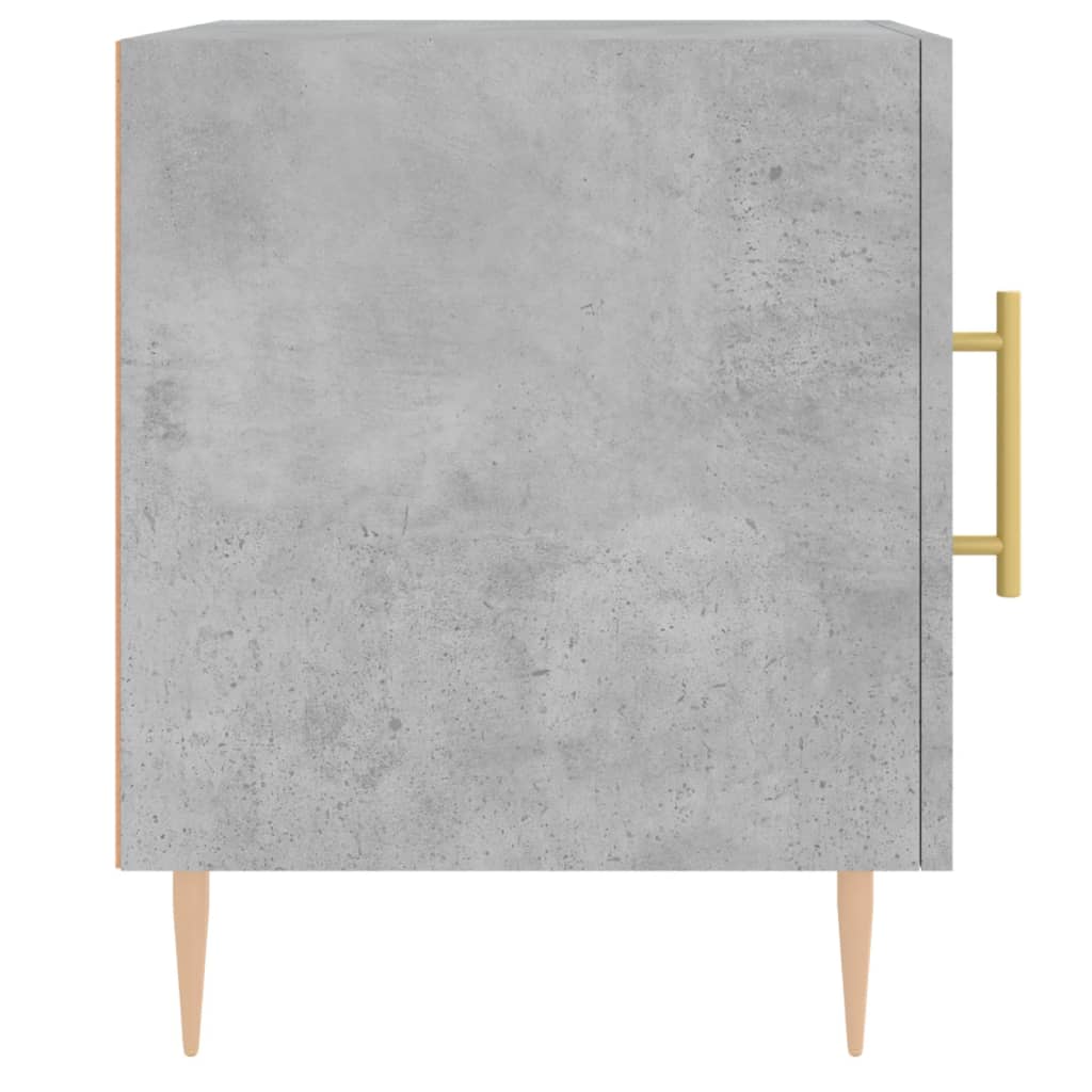 Bedside Cabinets 2 pcs Concrete Grey 40x40x50 cm Engineered Wood