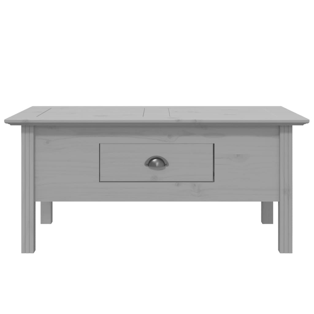 Coffee Table BODO Grey 100x55x45 cm Solid Wood Pine