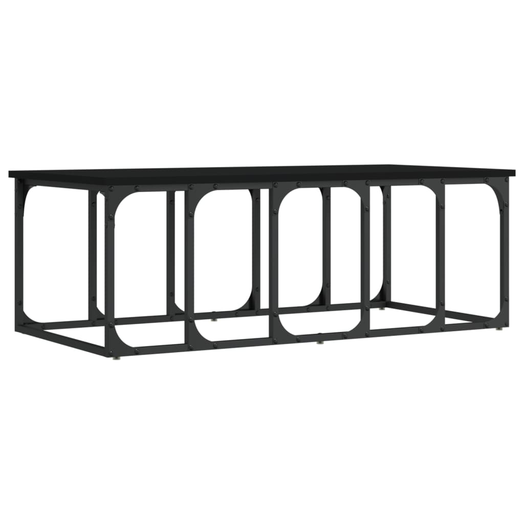 Coffee Table Black 100x50x35.5 cm Engineered Wood