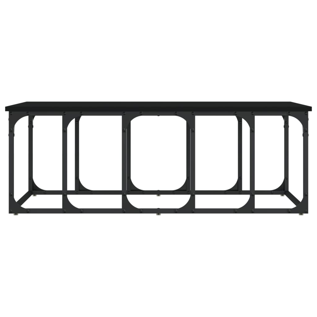 Coffee Table Black 100x50x35.5 cm Engineered Wood