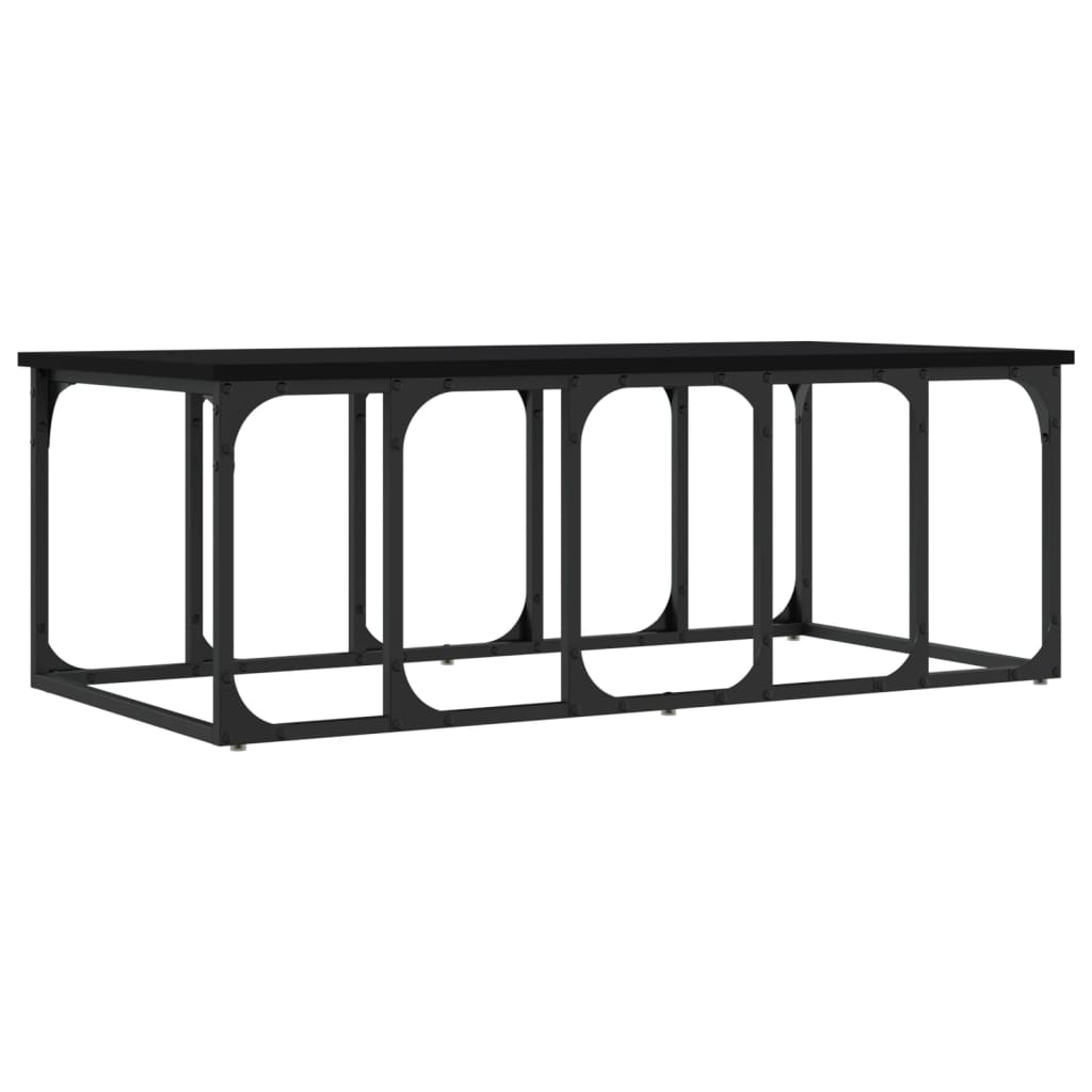 Coffee Table Black 100x50x35.5 cm Engineered Wood