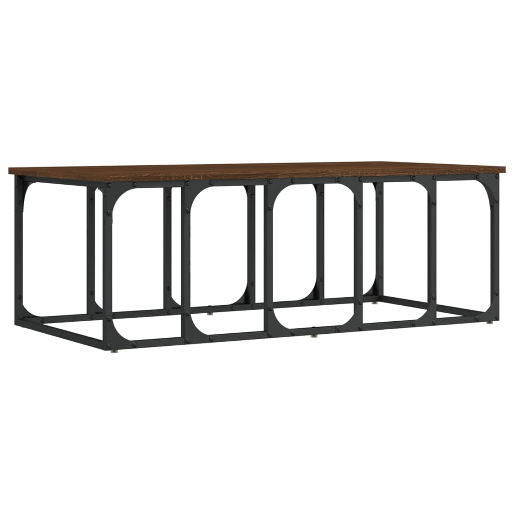 Coffee Table Brown Oak 100x50x35.5 cm Engineered Wood
