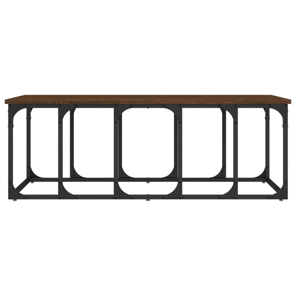 Coffee Table Brown Oak 100x50x35.5 cm Engineered Wood