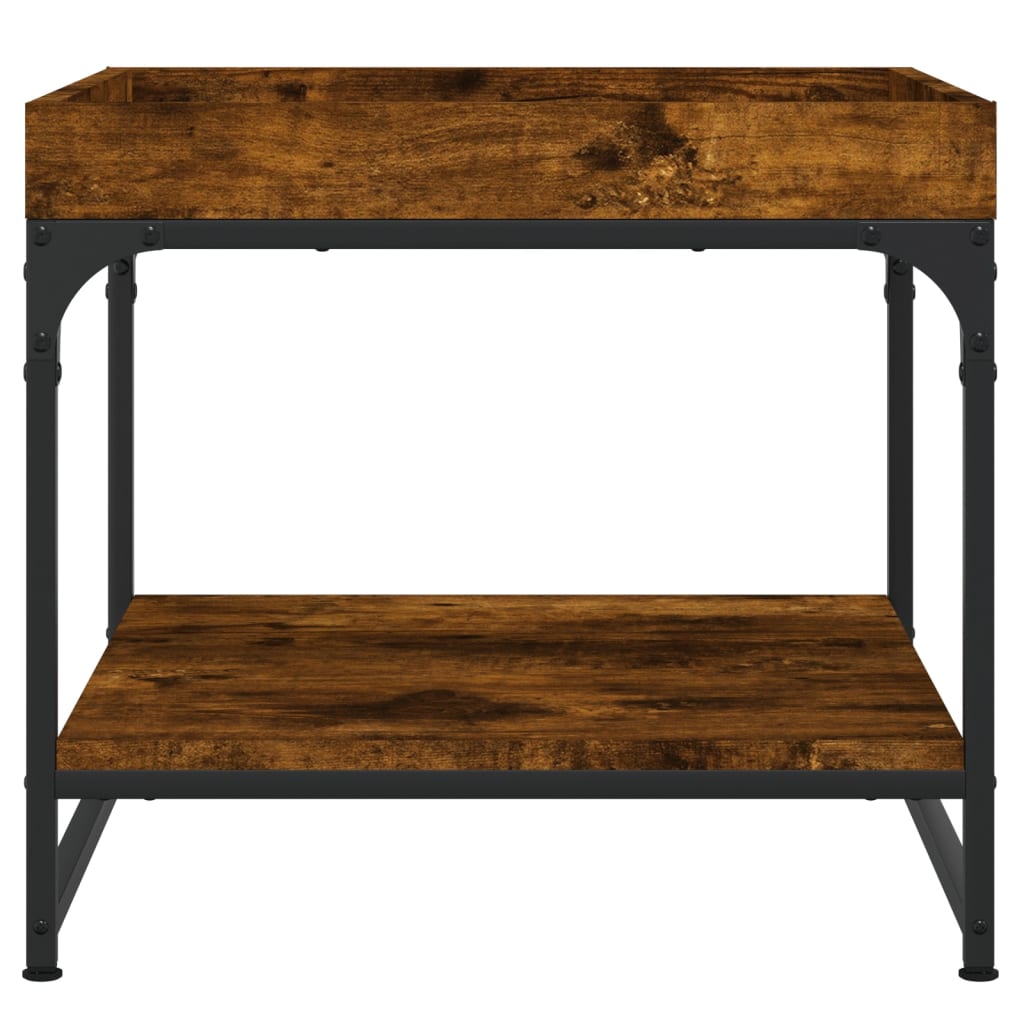 Coffee Table Smoked Oak 49.5x49.5x45 cm Engineered Wood