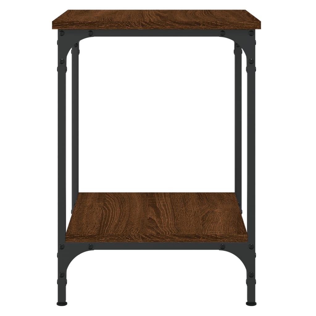 Coffee Table Brown Oak 40x40x55 cm Engineered Wood