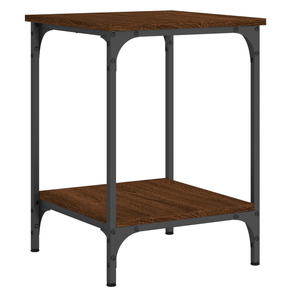 Coffee Table Brown Oak 40x40x55 cm Engineered Wood