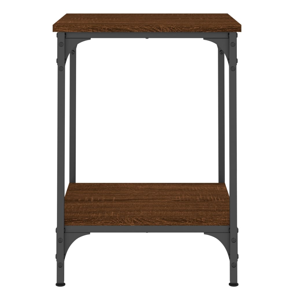 Coffee Table Brown Oak 40x40x55 cm Engineered Wood