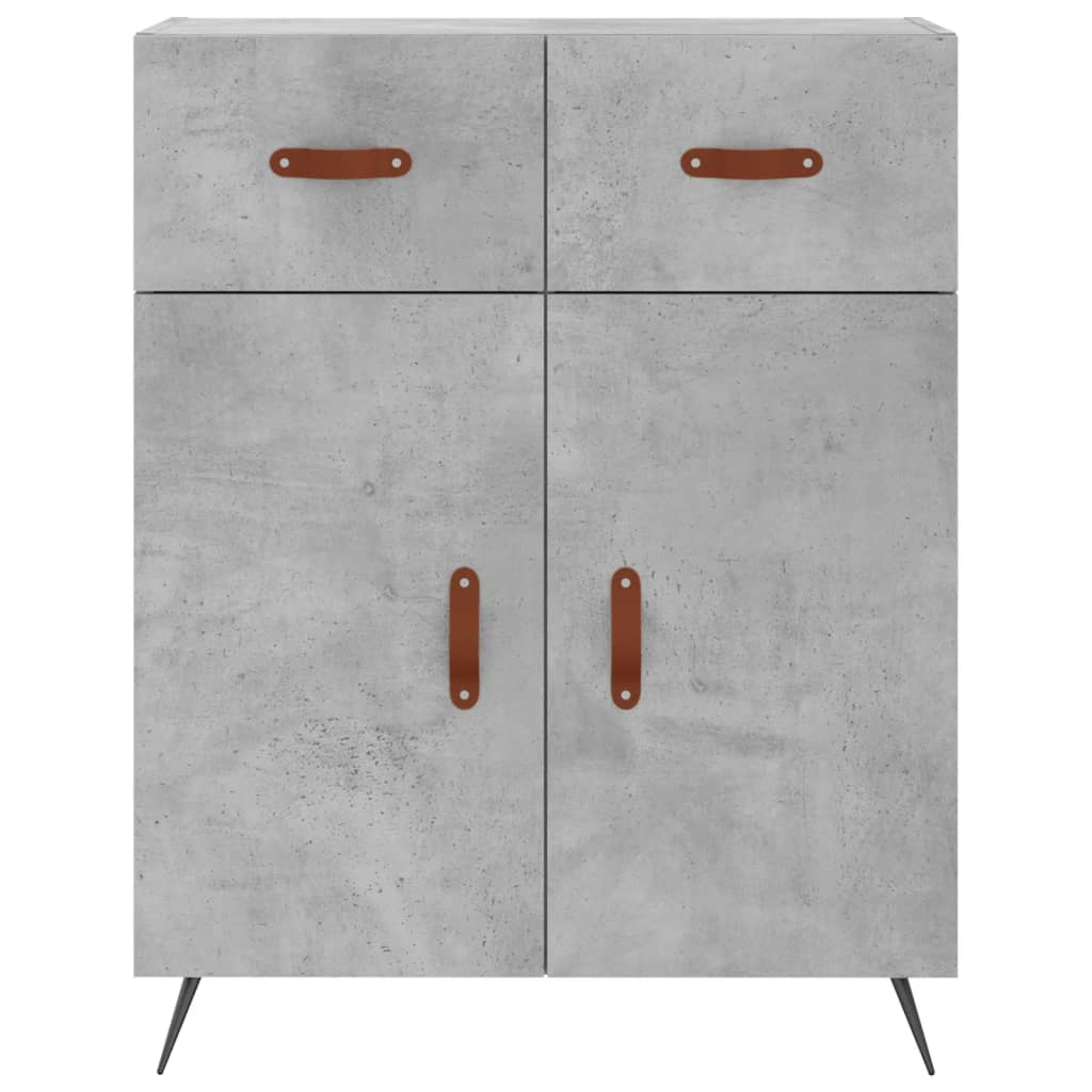 Sideboard Concrete Grey 69.5x34x90 cm Engineered Wood