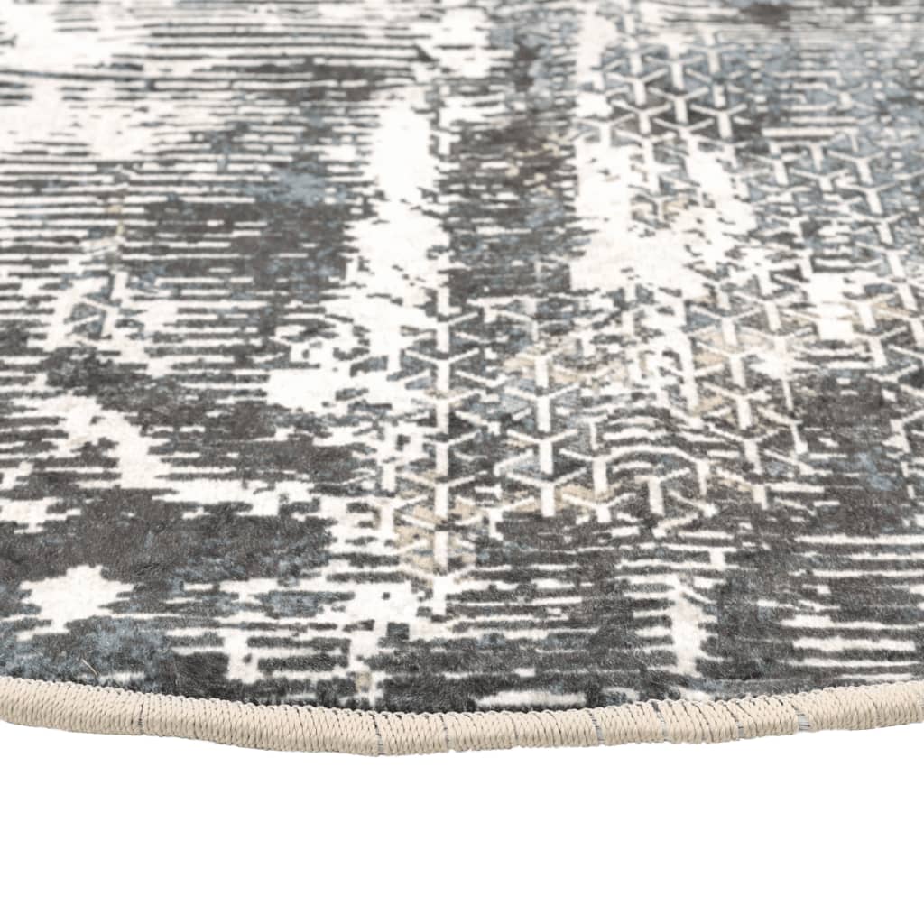 Rug Washable Multicolour Ø 120 cm Anti Slip