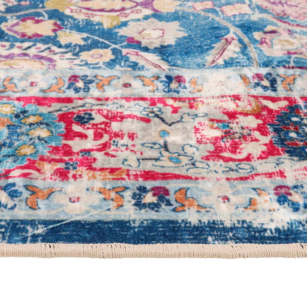Rug Washable Multicolour 80x300 cm Anti Slip
