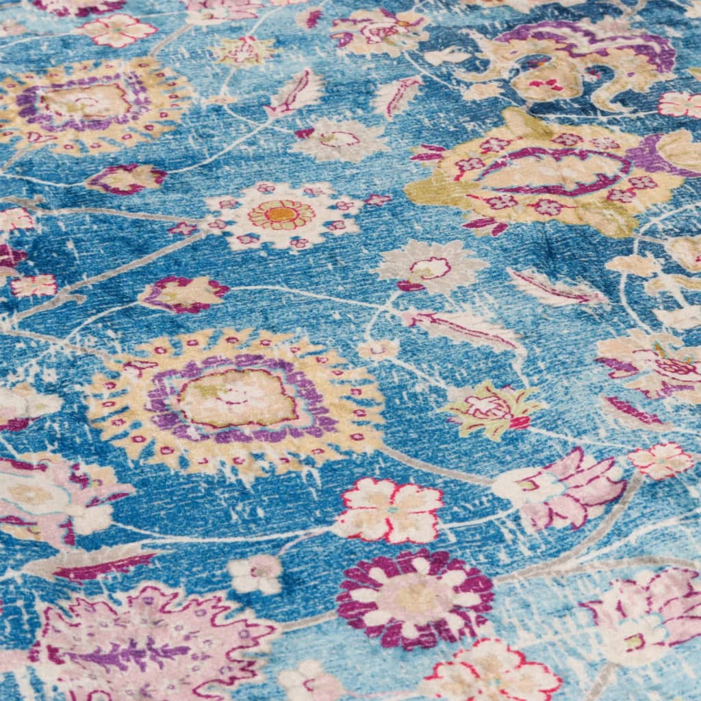Rug Washable Multicolour 80x300 cm Anti Slip