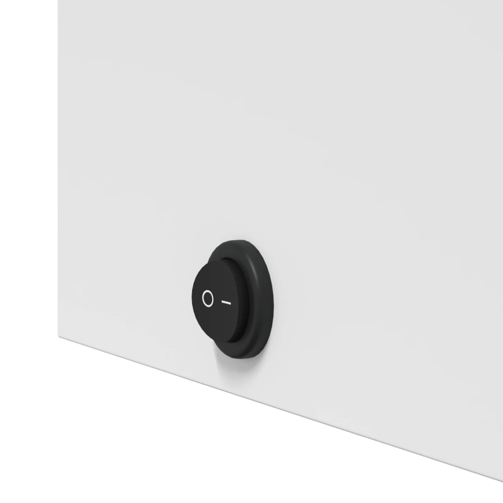 Bathroom Mirror Cabinet with LED Light White 45x13x52 cm