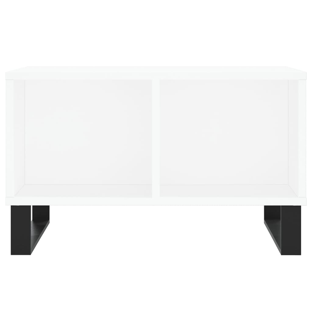 Coffee Table White 60x50x36.5 cm Engineered Wood
