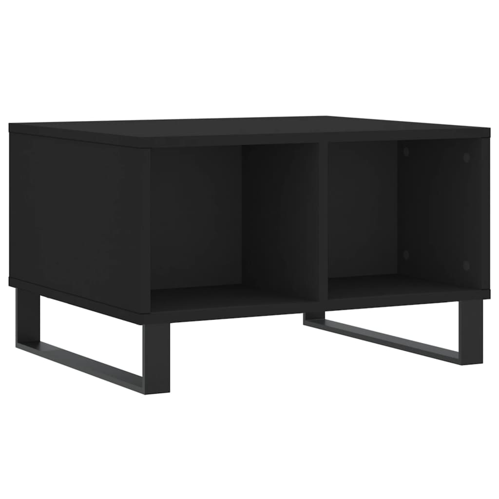 Coffee Table Black 60x50x36.5 cm Engineered Wood