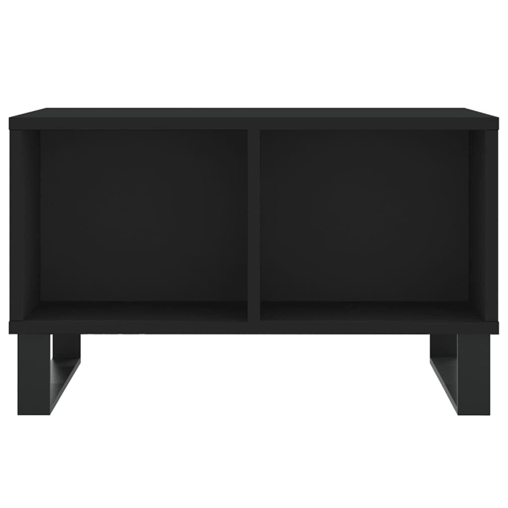 Coffee Table Black 60x50x36.5 cm Engineered Wood