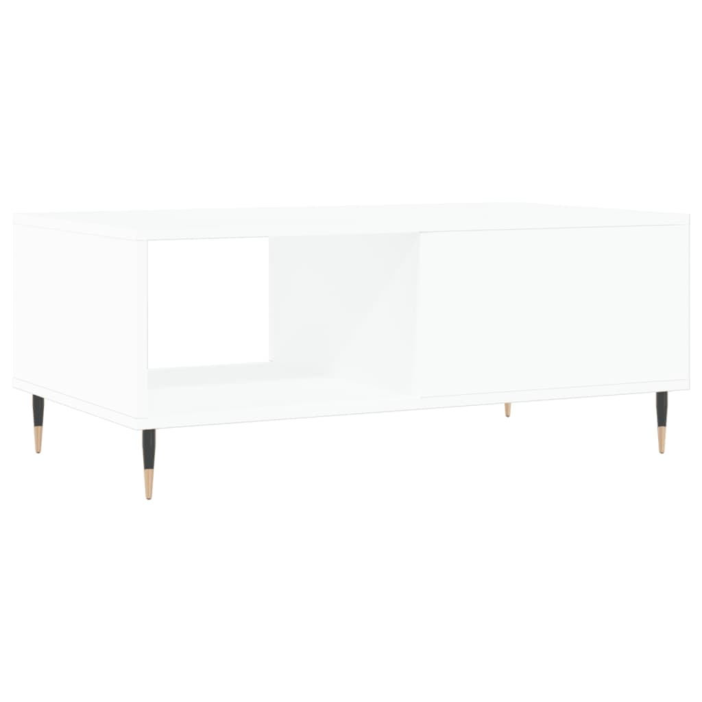 Coffee Table White 90x50x36.5 cm Engineered Wood