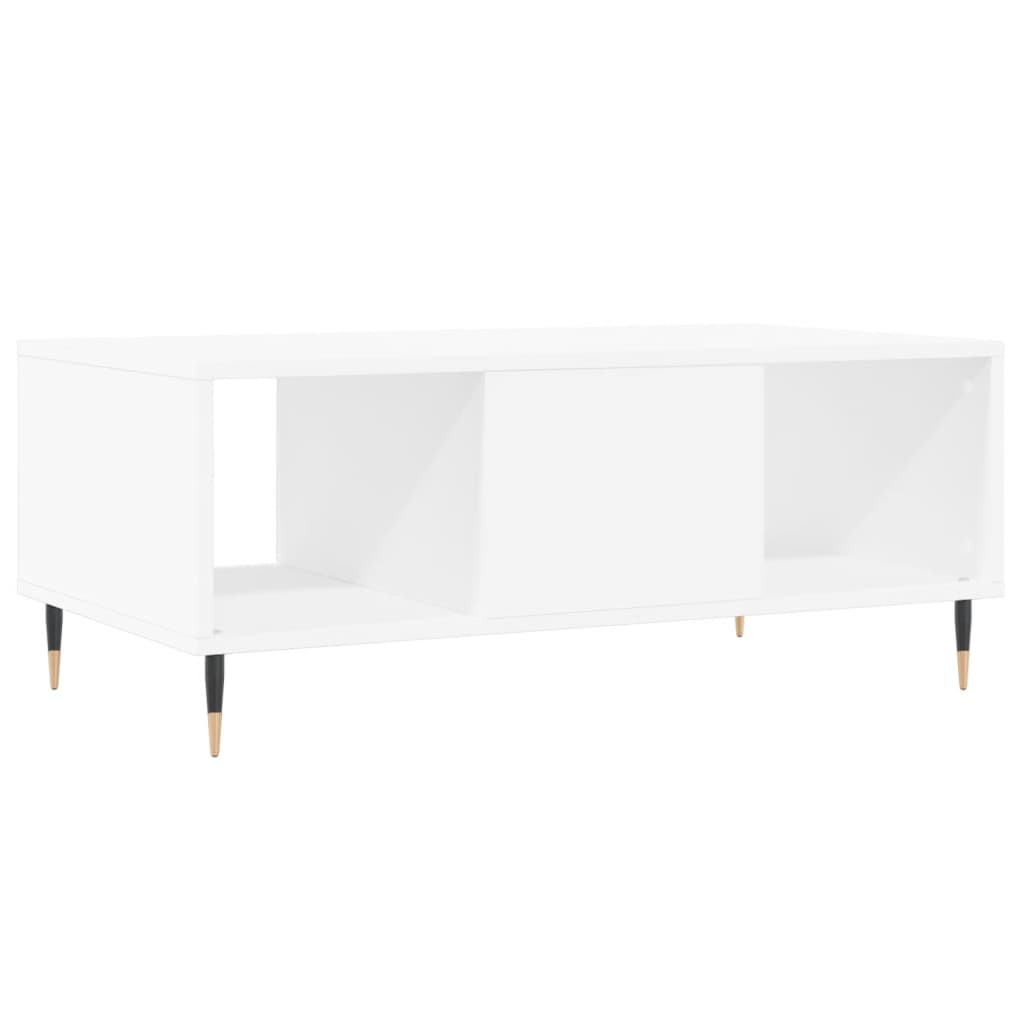Coffee Table White 90x50x36.5 cm Engineered Wood