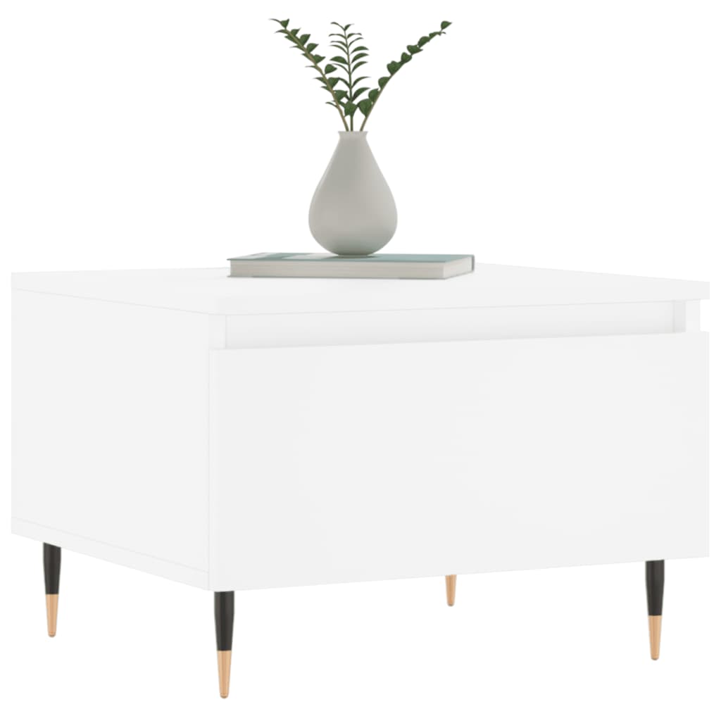 Coffee Table White 50x46x35 cm Engineered Wood