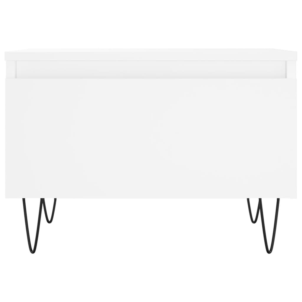 Coffee Tables 2 pcs White 50x46x35 cm Engineered Wood