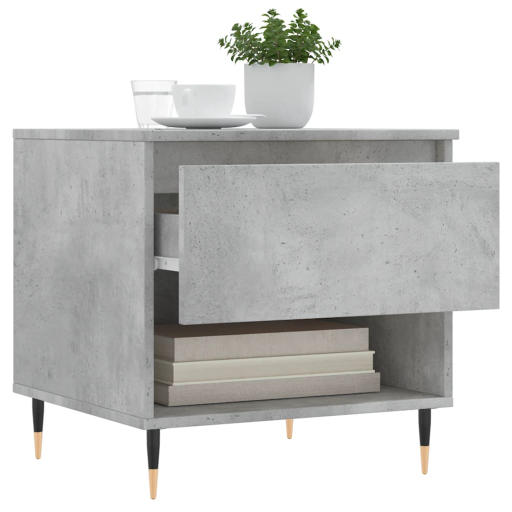 Coffee Table Concrete Grey 50x46x50 cm Engineered Wood