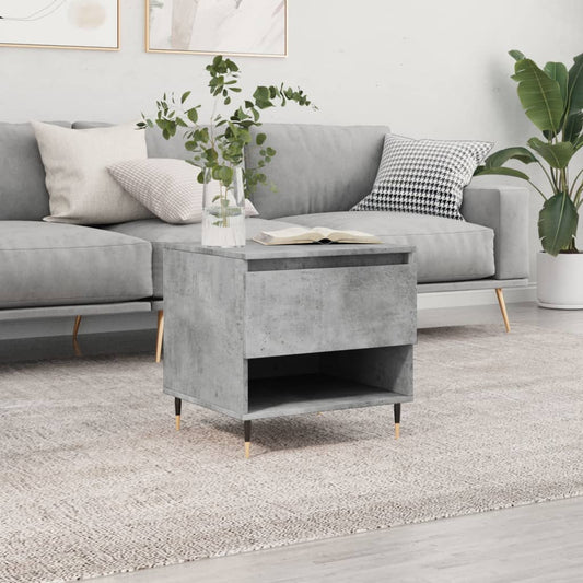 Coffee Table Concrete Grey 50x46x50 cm Engineered Wood