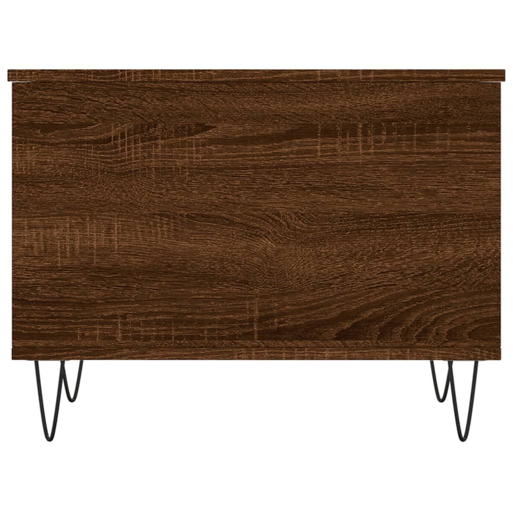 Coffee Table Brown Oak 60x44.5x45 cm Engineered Wood