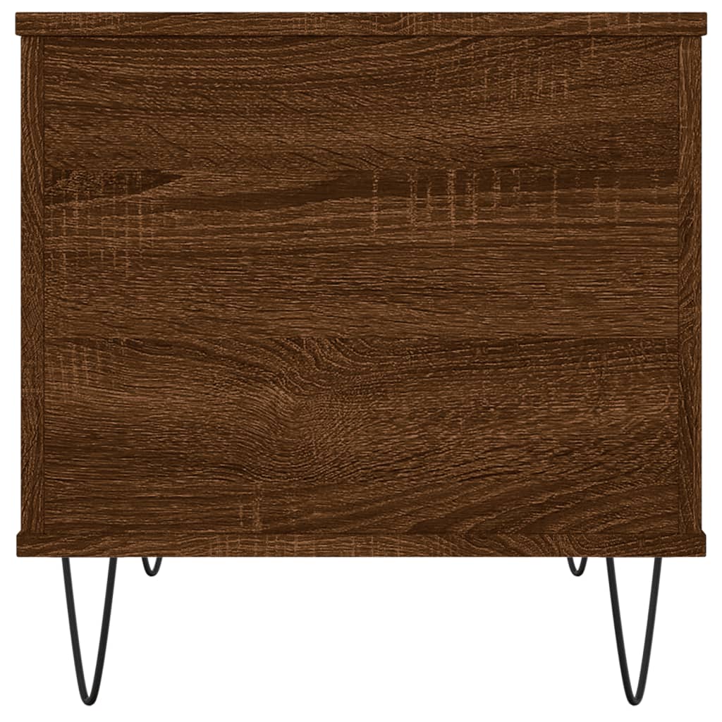 Coffee Table Brown Oak 60x44.5x45 cm Engineered Wood