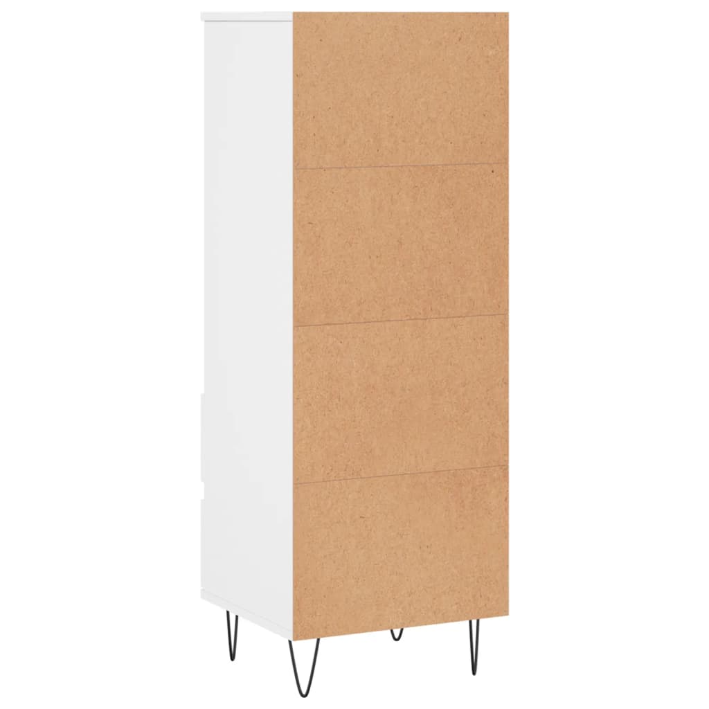 Highboard White 40x36x110 cm Engineered Wood