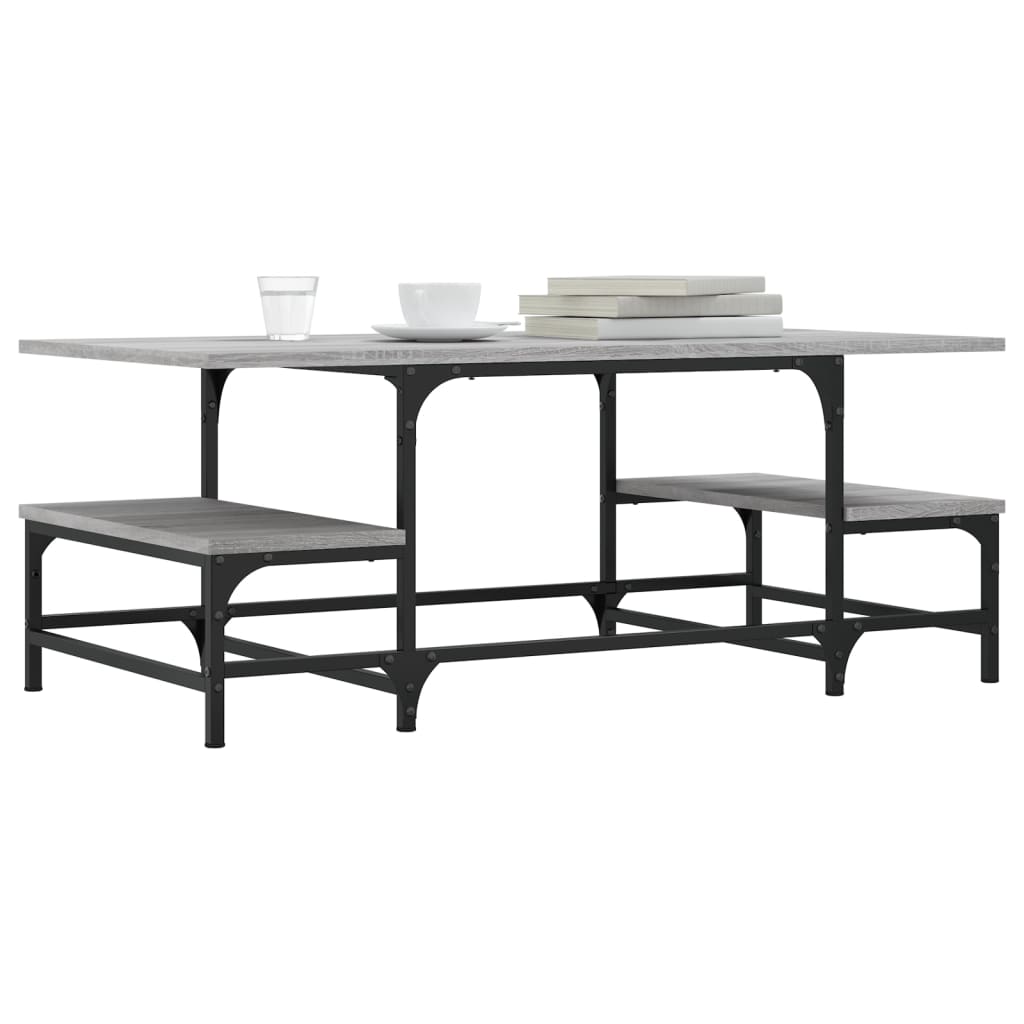 Coffee Table Grey Sonoma 100x50.5x40 cm Engineered Wood