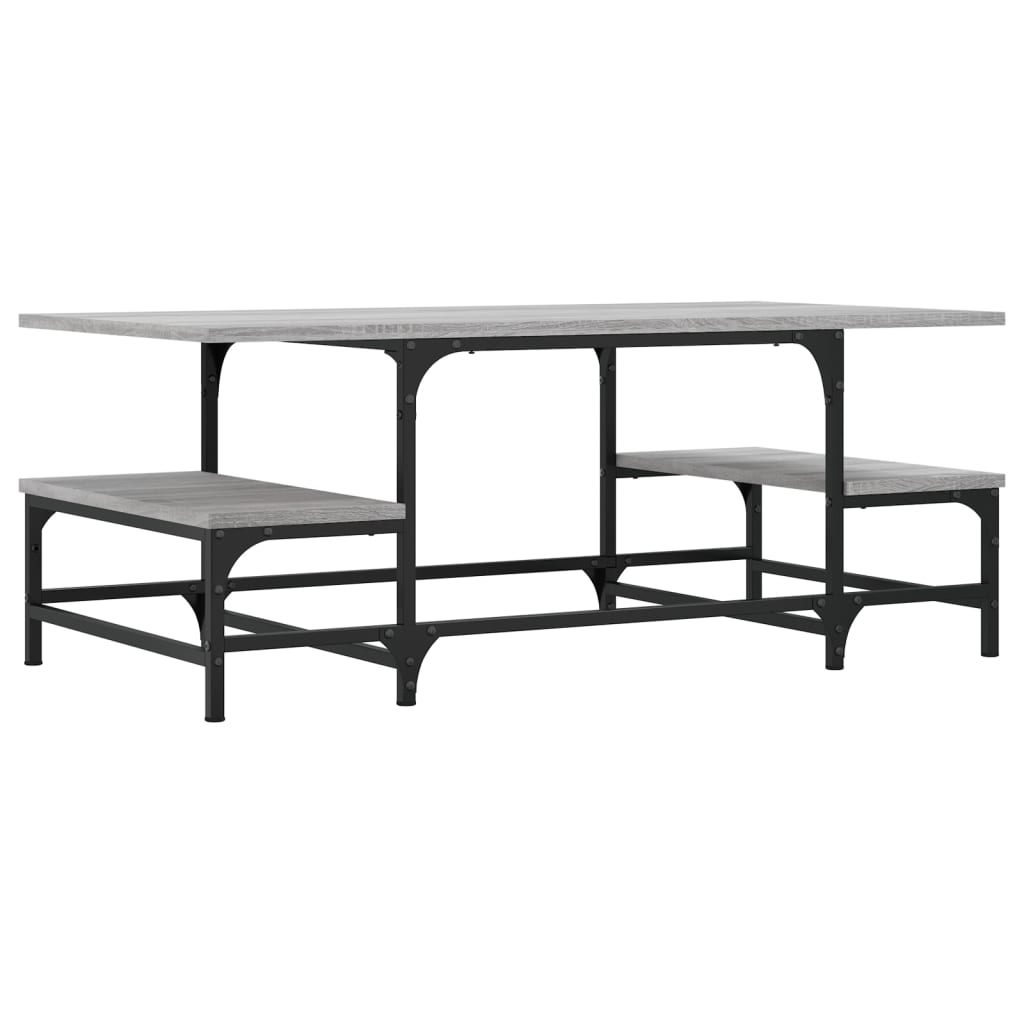 Coffee Table Grey Sonoma 100x50.5x40 cm Engineered Wood