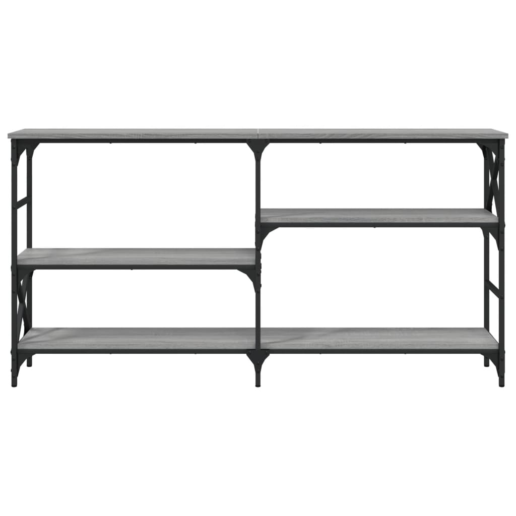 Console Table Grey Sonoma 150x29x76.5 cm Engineered Wood