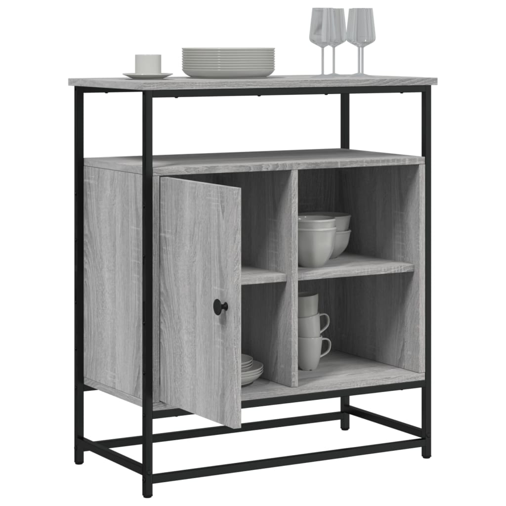 Sideboard Grey Sonoma 69x35x80 cm Engineered Wood