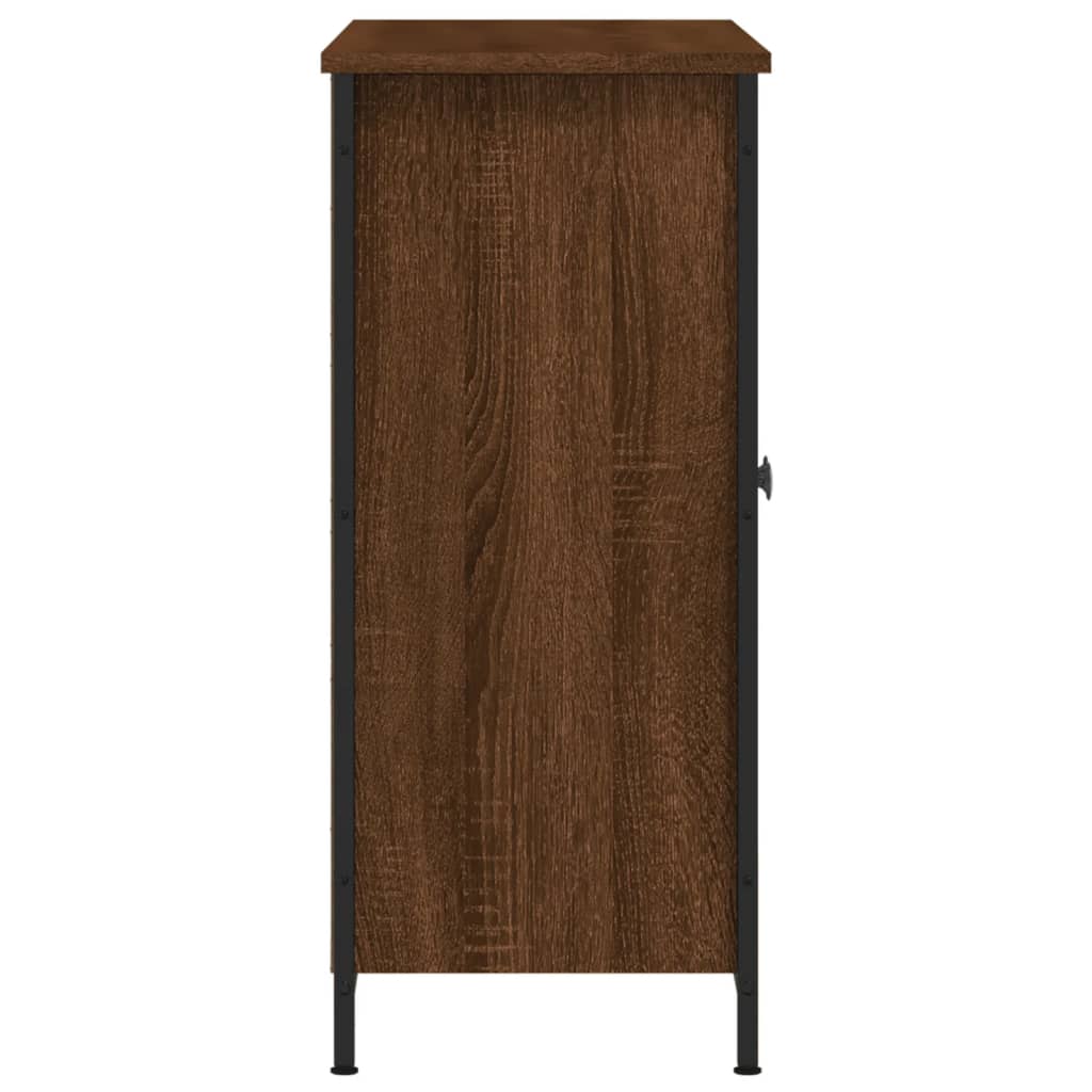 Sideboard Brown Oak 100x33x75 cm Engineered Wood