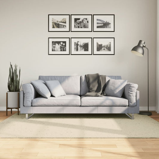 Rug HUARTE Short Pile Soft and Washable Cream 140x200 cm