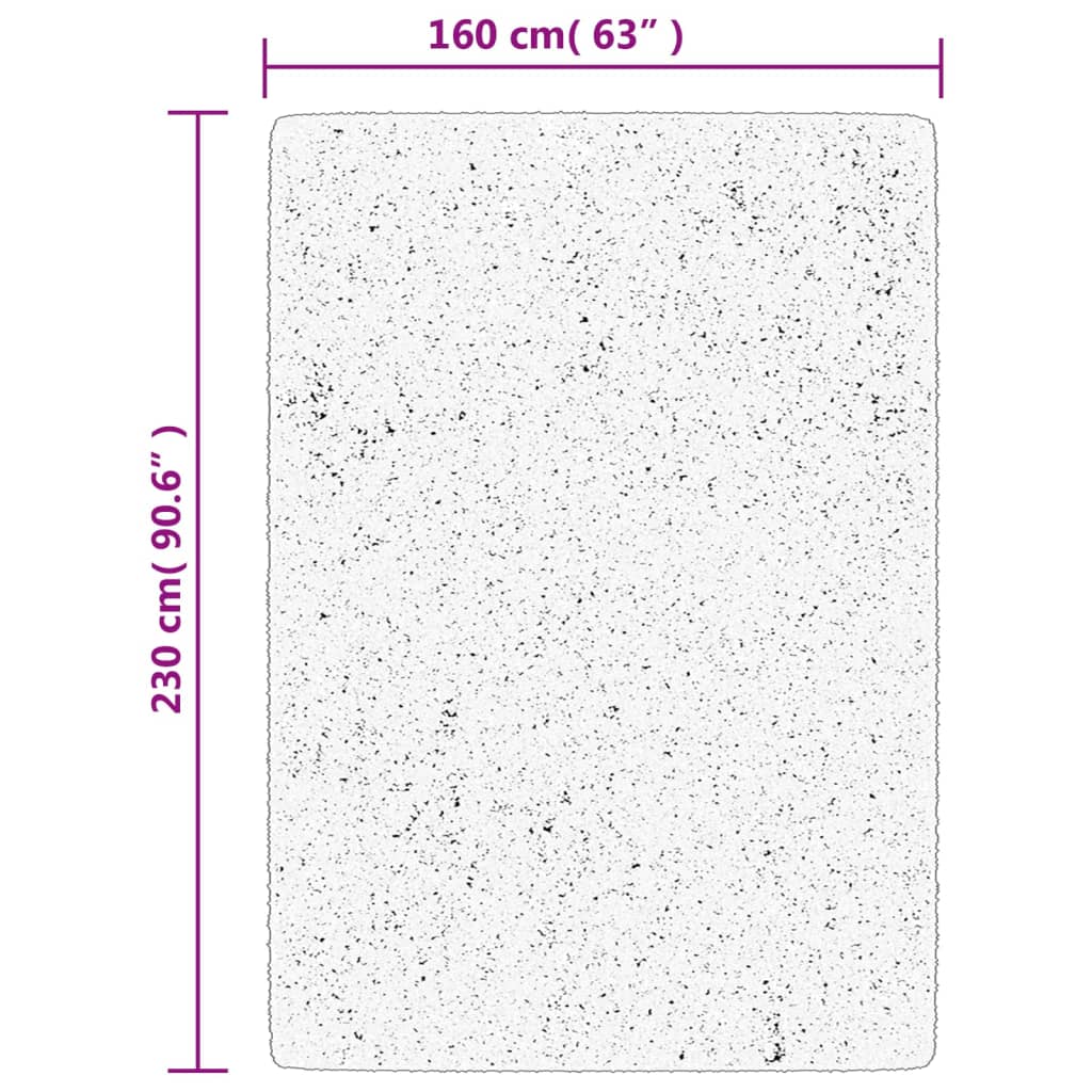 Rug HUARTE Short Pile Soft and Washable Sand 160x230 cm