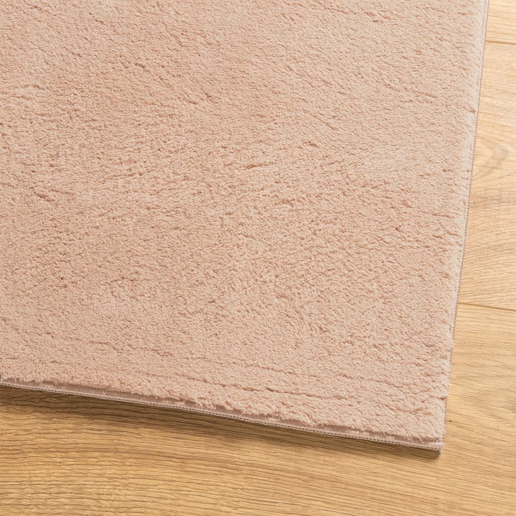 Rug HUARTE Short Pile Soft and Washable Blush 120x170 cm